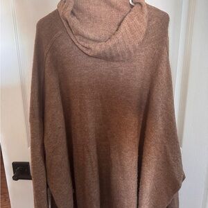 George Warm Tan Cowl Neck Sweater